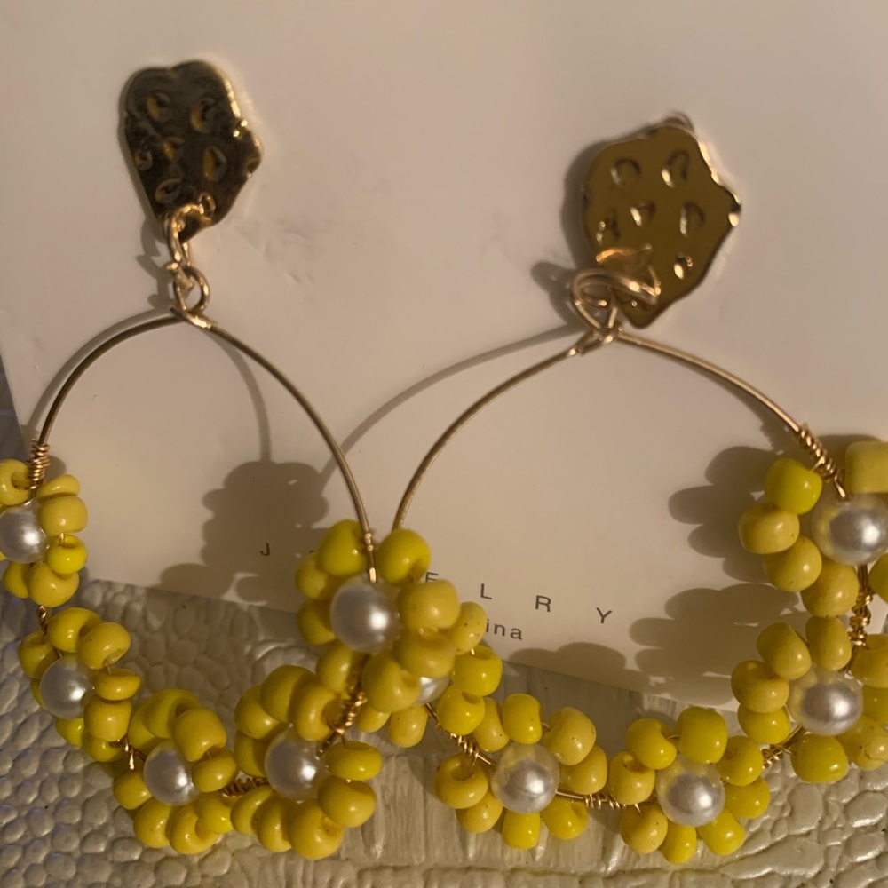Yellow Earrings